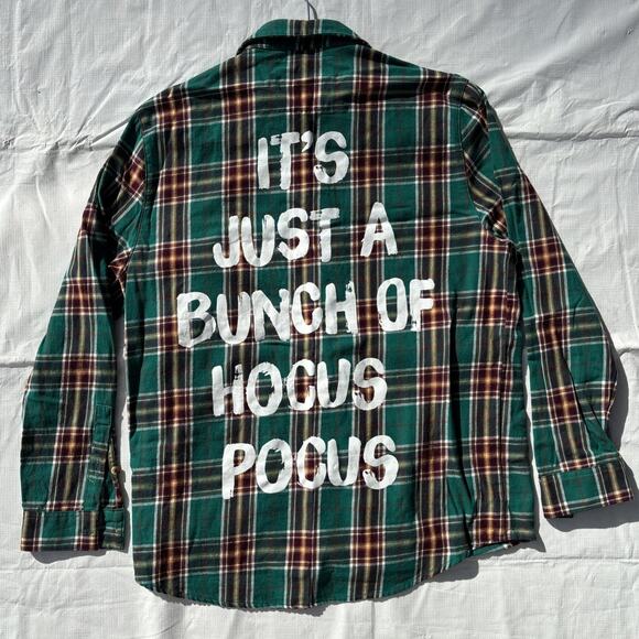 Disney Other - Cakeworthy Disney Hocus Pocus Winifred Midler Plaid Flannel LS Button Up - M EUC
